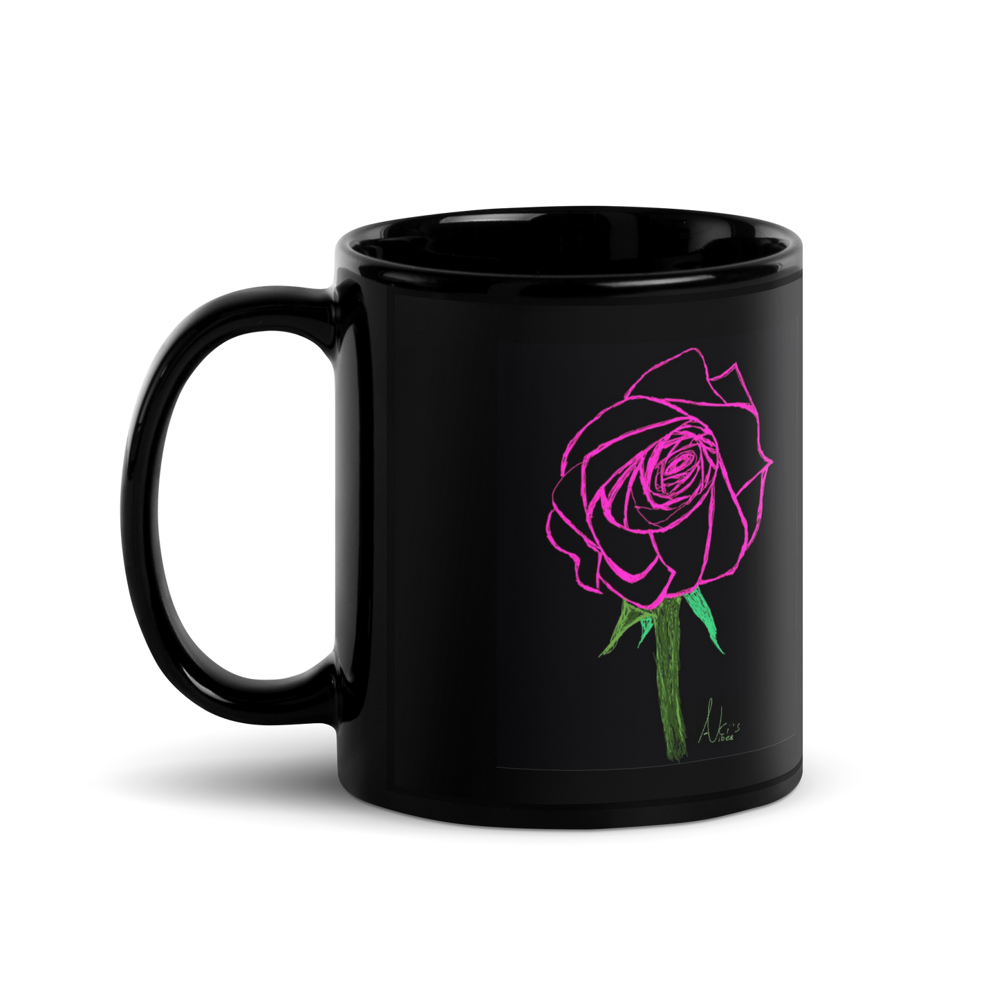 Black Glossy Mug - 11oz/325ml