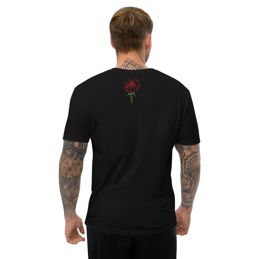 Men's Short Sleeve T-shirt ~ Rose, back (3 colours)