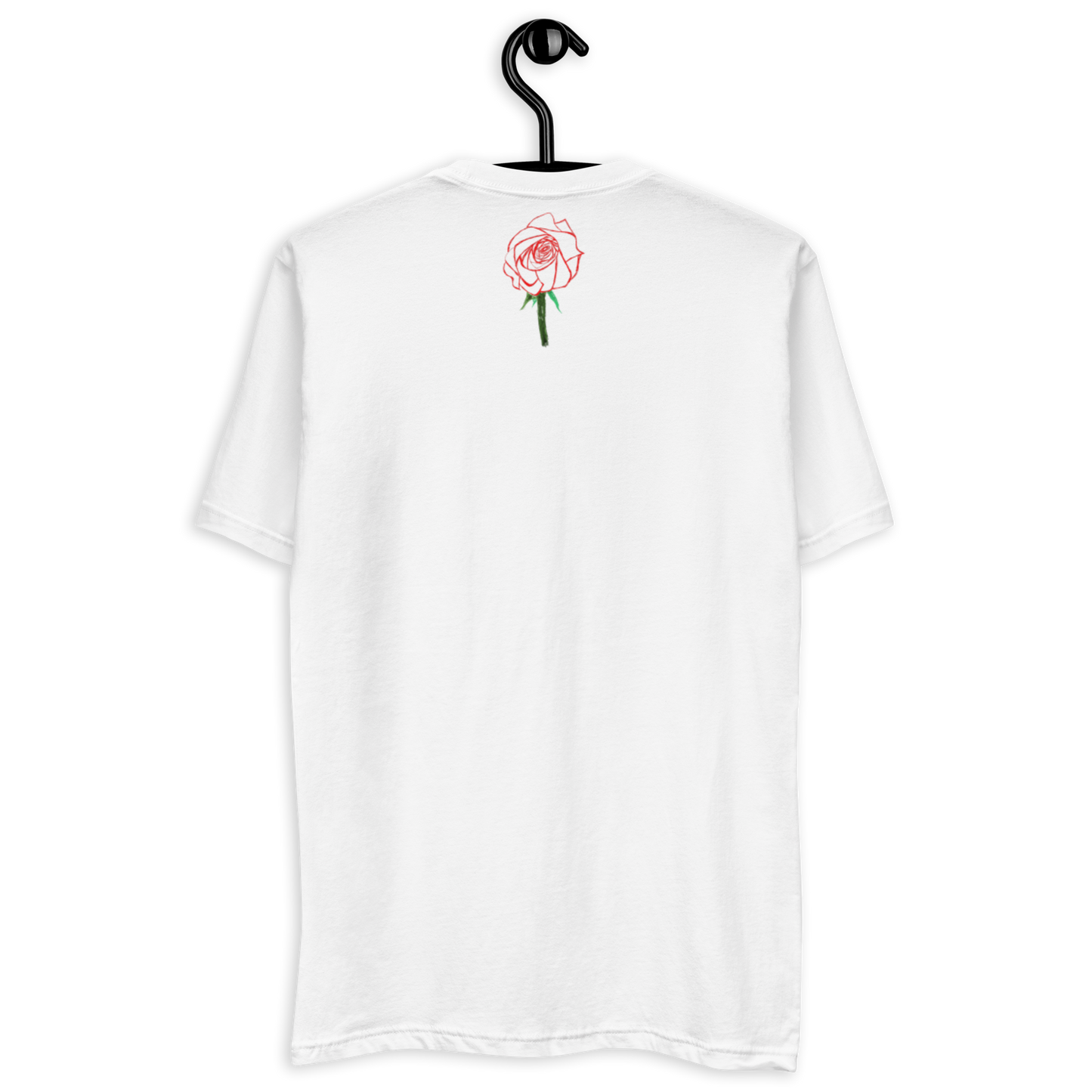 Men's Short Sleeve T-shirt ~ Rose, back (3 colours)