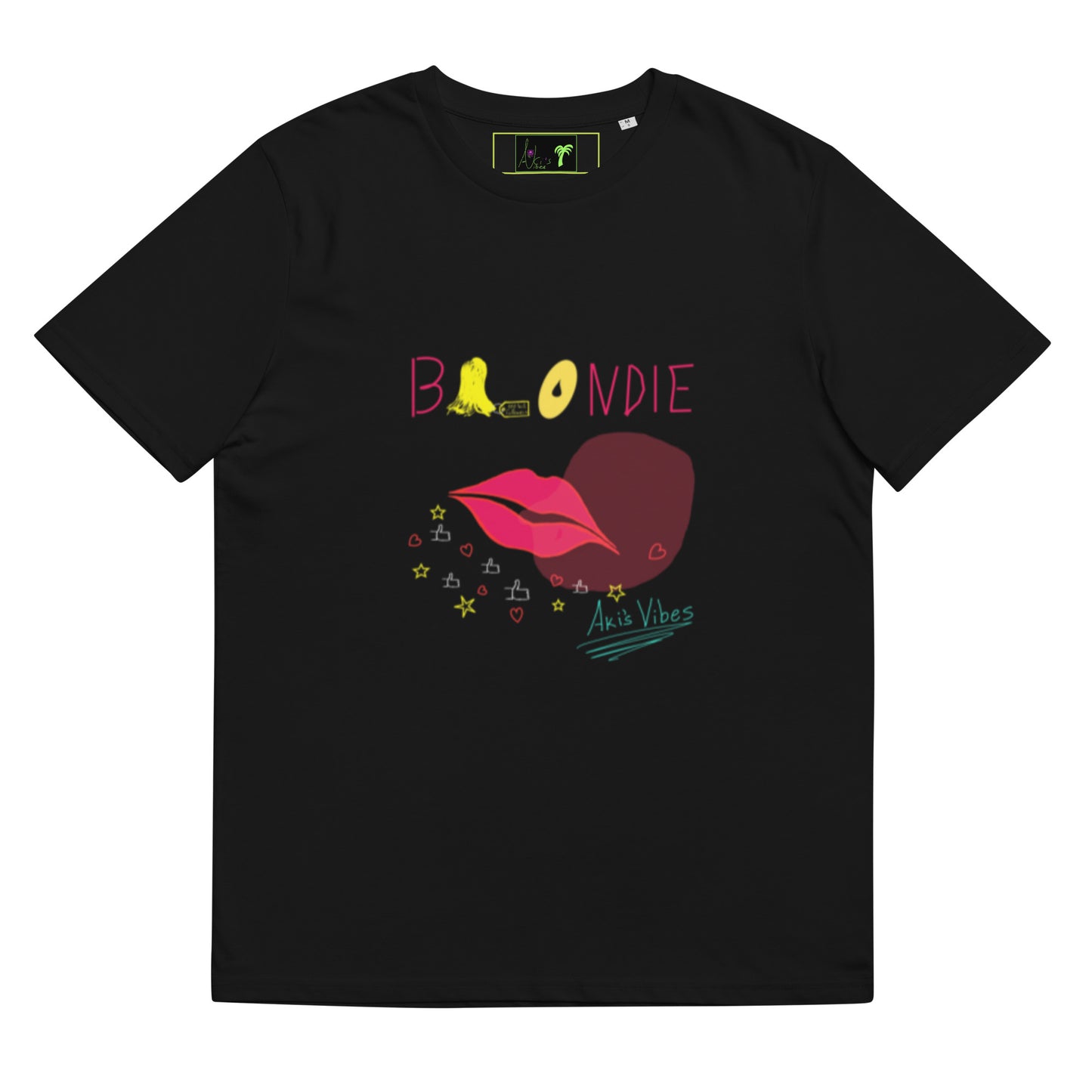 Unisex organic cotton t-shirt ~ Blondie, front (3 colours)