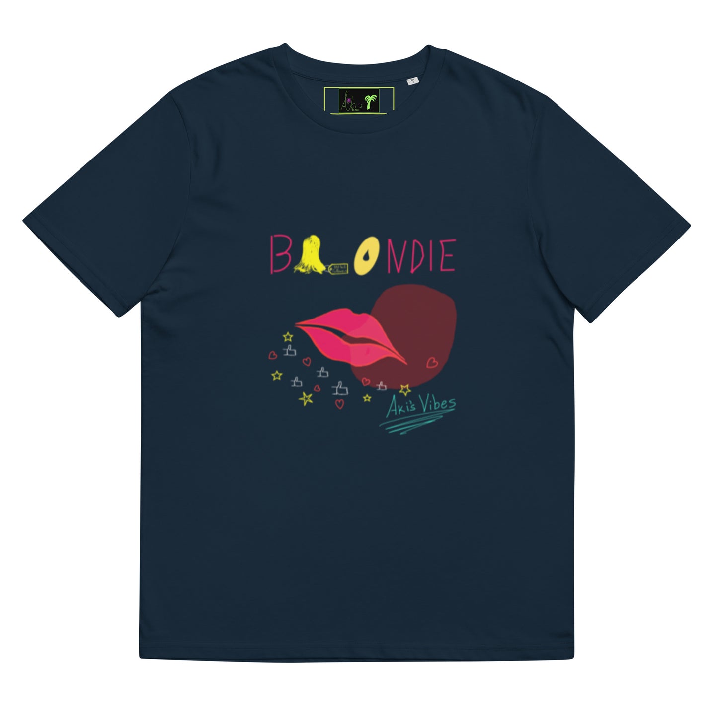 Unisex organic cotton t-shirt ~ Blondie, front (3 colours)