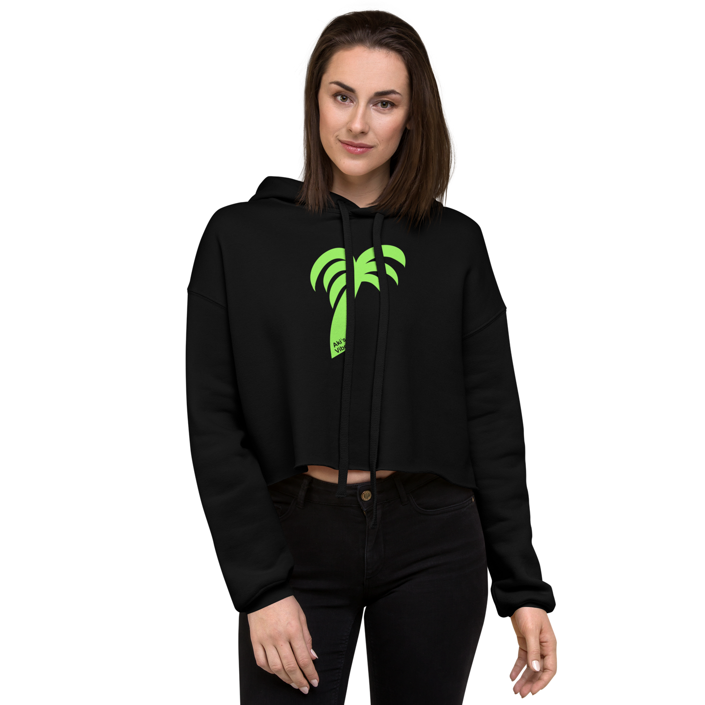 Women's Crop Hoodie ~ Phoenix, front (2 colours)